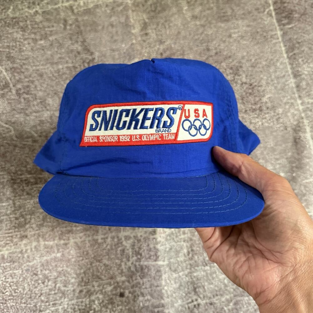 Men's Vintage 90's Mars 1992 Olympics Team USA Snickers Promo Snapback Hat Cap